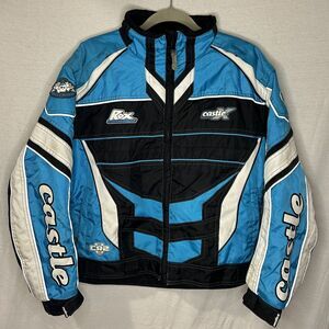 CASTLE X Racewear Snowmobile Jacket Blue Women’s Size Medium DuPont Comformax